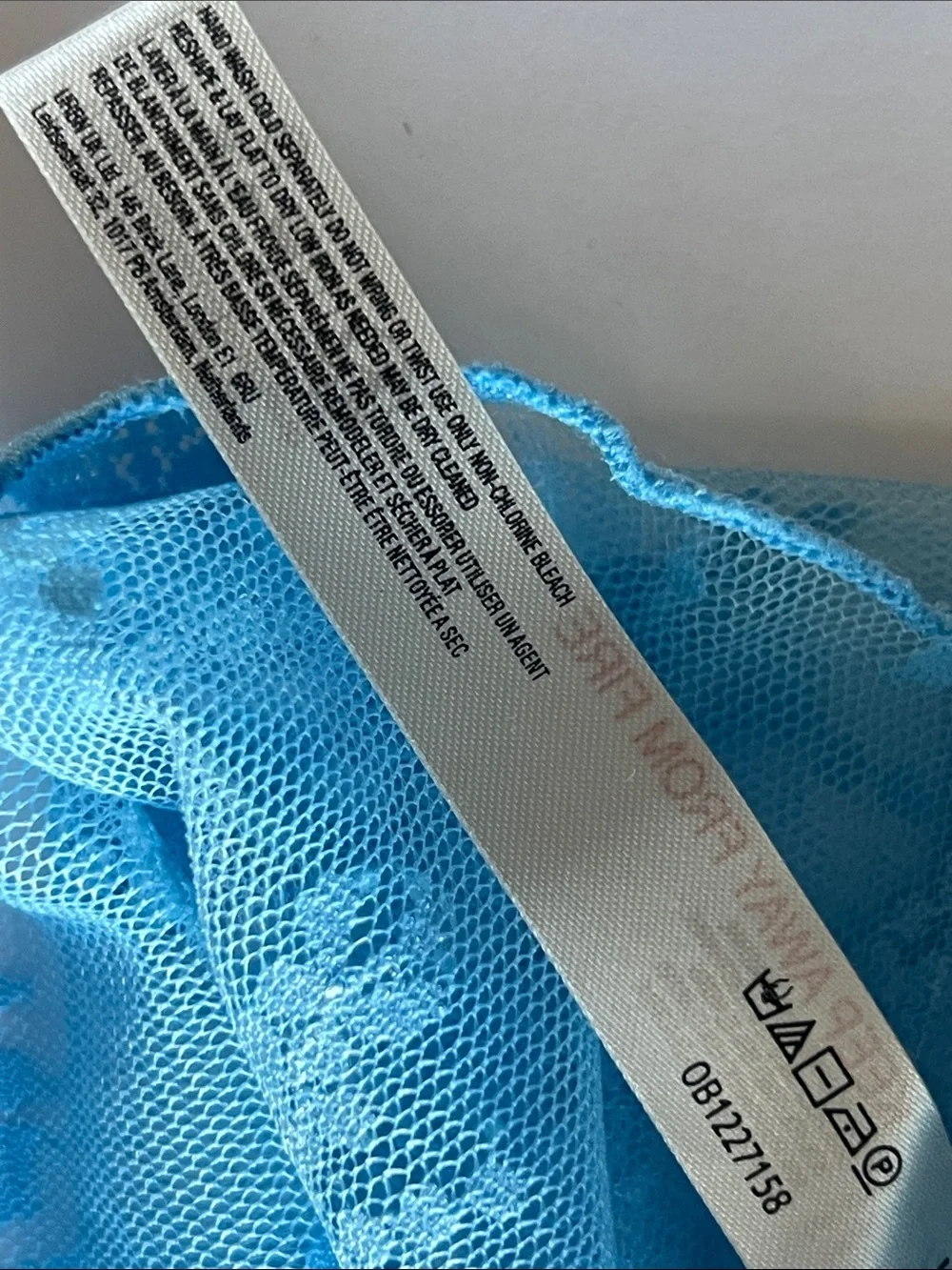 NEW Intimately Free People Lady Lux lace layering top in blue bell XS